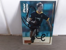 WIMBLEDON - DEAN HOLDSWORTH Signed Merlin Ultimate 96 Football trading card
