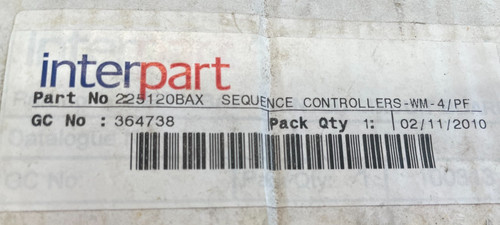 Baxi 225120bax sequence - baxi,