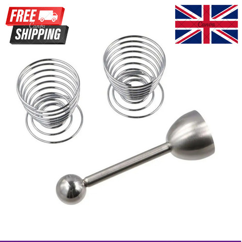 Stainless steel egg topper - stainless,