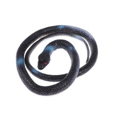 Realistic Rubber Black Round Head Snakes Fake Snake Toys Random Color UK