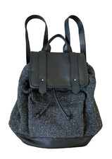 Abercrombie and Fitch Women Black Backpack Wool Blend Gray Black