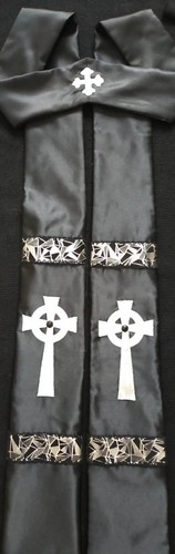 New handmade black stole - handmade,