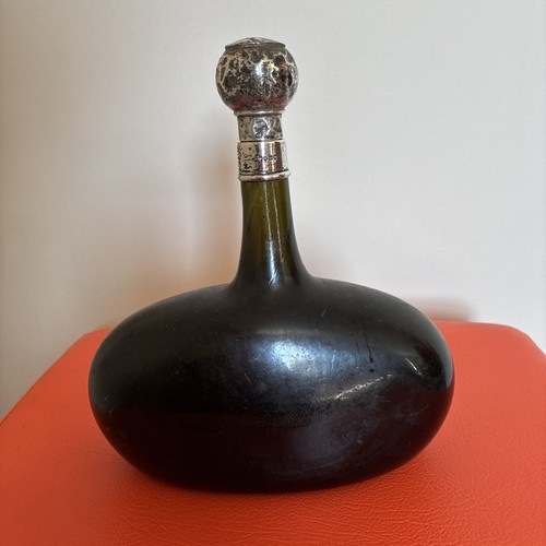 Wine bottle antique with later - with,
