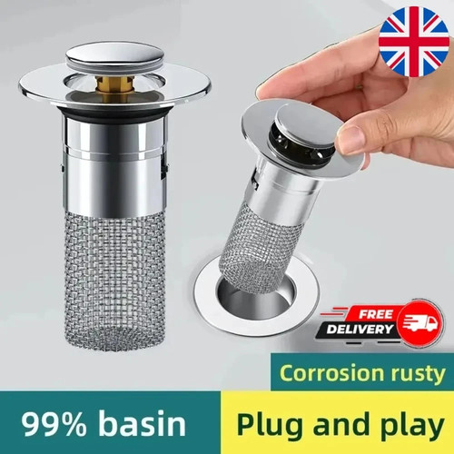 Bathroom sink plug - sink, pop