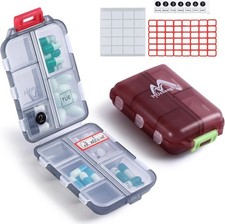 Pack portable pill case 7 - pack,
