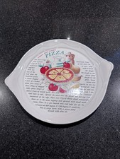 Pizza Recipe Plate / Dish...New...Unused...Vintage