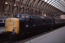 Original Slide  Class 55 DELTIC 55017 'THE DURHAM LIGHT INFANTRY'  Kings X Sep81