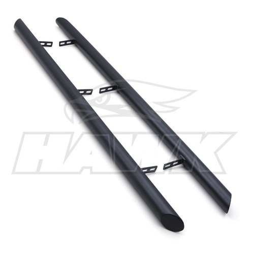 Stainless side tubes matt - side,