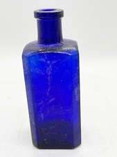 ANTIQUE VINTAGE COBALT BLUE CHEMIST BOTTLE APOTHCARY
