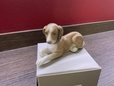 Lladro Relaxing Dog Figure Porcelain
