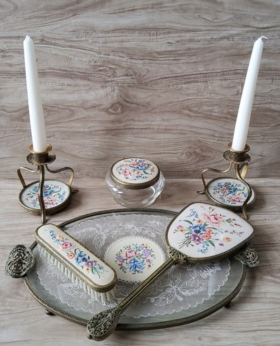 Vintage petit point - 6-pc,