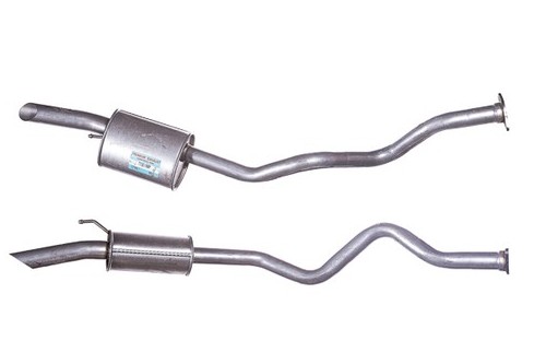 Exhaust silencer tail - silencer, pipe