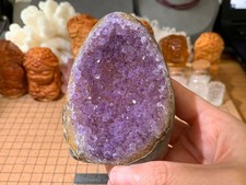 Natural Amethyst Geode Quartz Crystal Cluster - 280 Grams (#167)