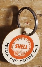 OLD SHELL PETROL AND MOTOR OILS V.M.JOHNSON SWINESHEAD NR BOSTON KEYRING 1950'S