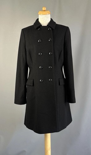 Hobbs coat black wool blend - hobbs,