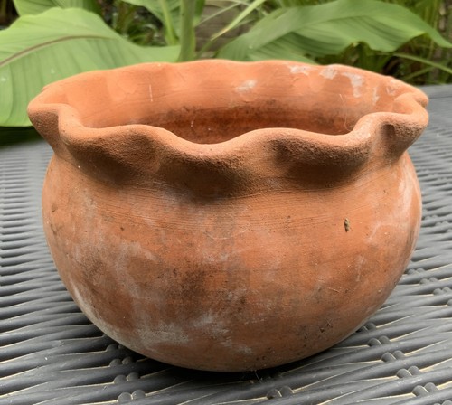 Vintage terracotta pie - pie, crust