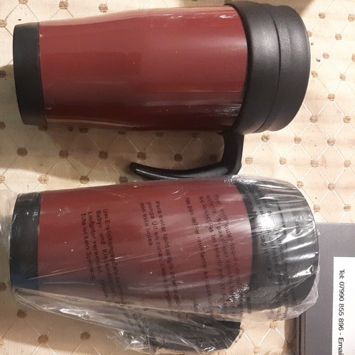 Red thermal travel mug - thermal,
