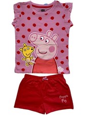 girls Peppa pig pyjamas.top and close fit shorts.18-24mths or 5-6yrs.CLEARANCE