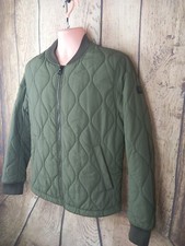Hugo Boss Padded Bomber Jacket In Khaki (40 R)