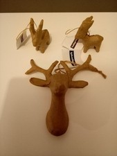 3 Hobbycraft 3D Papier Maché Christmas Reindeer Shapes. Craft, Decoupage