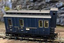 009 HOe Jouef / Egger Bahn - Blue Passenger Coach With Brakeman Cab
