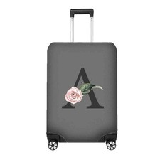 Botanical Luggage Cover Personalised Custom Colour and Initial Travel Design
