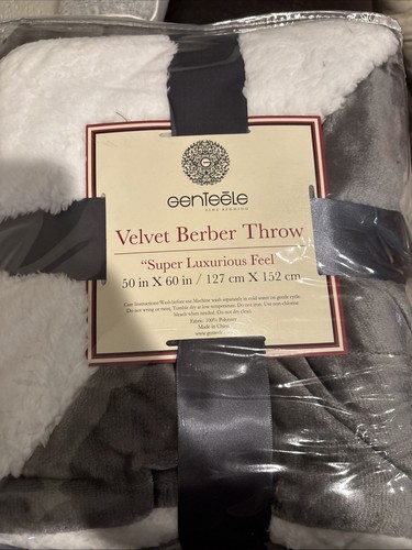 Sherpa velvet berber throw - velvet,