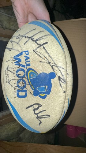 Warrington wolves signed ball - wolves,