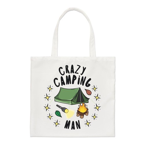 Crazy camping man stars - crazy,