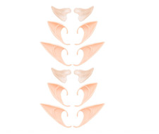 6 Pairs Soft Pointed Elf Ears