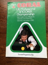 Uk Snooker Program 1982