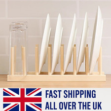 Wooden Dish Rack Stand Holder
