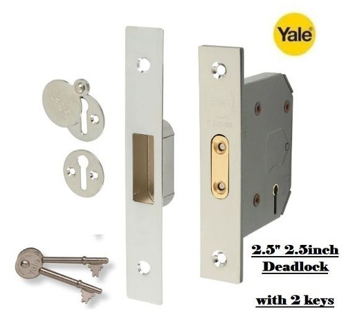 Dead lock with escutcheons - dead,