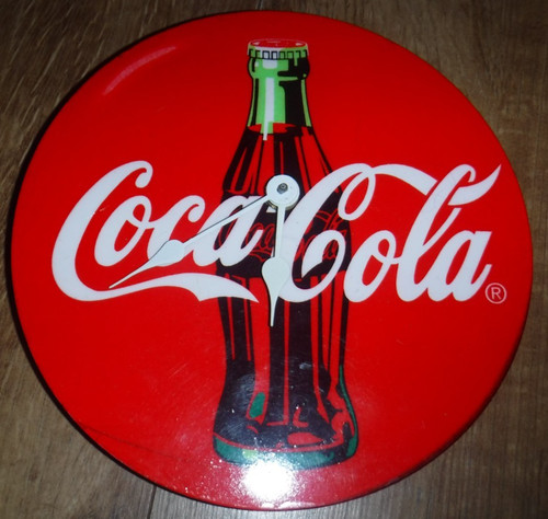Coca cola bottle wall - bottle, clock