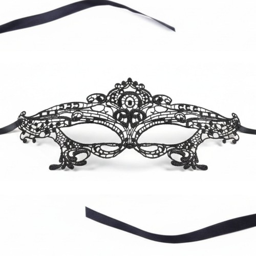 Black lace masquerade eye mask - masquerade,