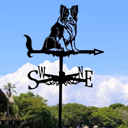 Border collie weather vane - border,