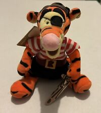 Vintage Disney Store Pirate Tigger 9" Bean Bag Plush