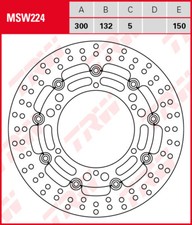 Brake Disc TRW MSW224 Floating