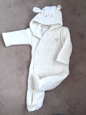 BRAND NEW! Natures Purest Organic Pure Love Baby Snowsuit 3-6 Months.Velour Soft