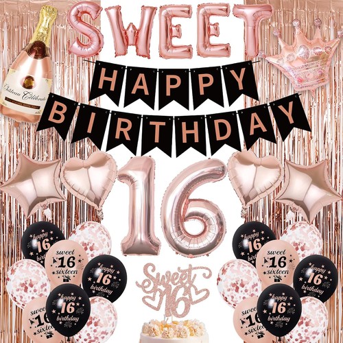 16th birthday decorations set - 16th,