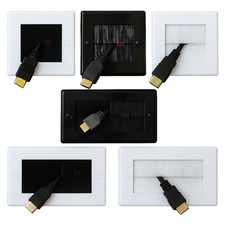 Brush Faceplate Cable Exit