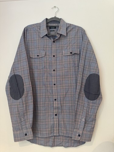 Zara man plaid elbow patch - plaid,