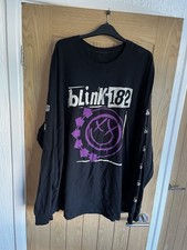 BLINK-182 3XL LONGSLEEVE T-SHIRT TOM DELONGE TRAVIS BARKER MARK HOPPUS POP PUNK