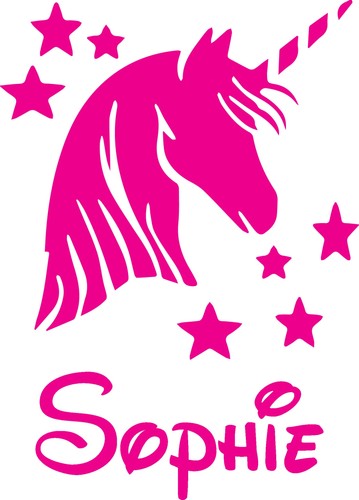 Personalised unicorn name - name, wall