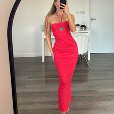 Zara Linen Blend Halter Neck