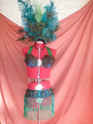Real showgirl peacock - peacock, costume