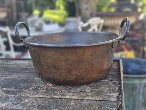 Vintage copper garden planter - vintage,