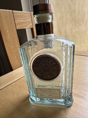 Empty brooklyn gin bottle with - empty,