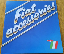 1978 FIAT accessories car sales brochure from UK. 128, X1/9, 126, Berlinetta 127