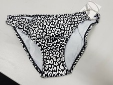 NEW Sheridyn Fisher Women Swimwear Bikini Bottom Pants Metallic Silver Size 14XL